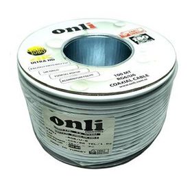 Onli RG6U6 100 m 80 Tel Yerli Üretim Beyaz Anten Kablosu
