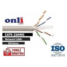 Onli U-UTP 23 AWG CCA CU 500 mt Cat 6 Kablo