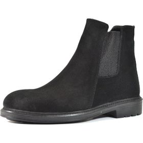 Onlo Ayakkabı T.600 Deri Nubuk Siyah Kum Casual Erkek Bot