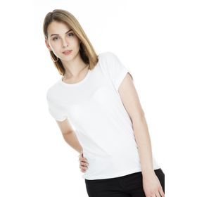 Only 15106662 Beyaz Bisiklet Yaka Onlmoster Kadın T-shirt