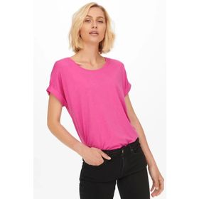 Only 15106662 Fuşya Bisiklet Yaka Onlmoster Kadın T-shirt