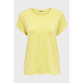 Only 15106662 Sarı Bisiklet Yaka Onlmoster Kadın T-shirt