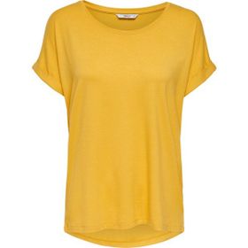 Only 15106662 Sarı Bisiklet Yaka Onlmoster Kadın T-shirt