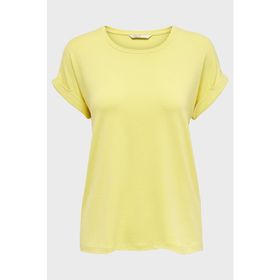 Only 15106662 Sarı Bisiklet Yaka Onlmoster Kadın T-shirt