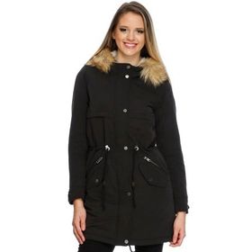 Only 15136077 Siyah Starlight Aw Fur Kadın Mont