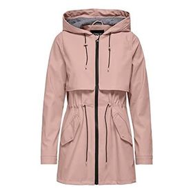 Only 15161241 Pembe Rose Smoke Onlrace Short Raincoat Otw Kadın Günlük Ceket