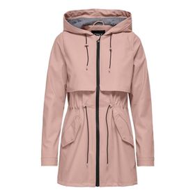 Only 15161241 Pembe Rose Smoke Onlrace Short Raincoat Otw Kadın Günlük Ceket