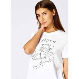 Only 15164833 Beyaz Kadın T-shirt