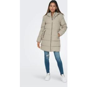 Only 15205369-06 Dolly Long Puffer Coat Otw Noos Kadın Bej Mont