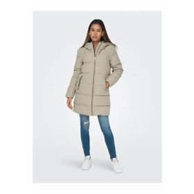 Only 15205369-06 Dolly Long Puffer Coat Otw Noos Kadın Bej Mont