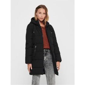 Only 15205369 Siyah Onldolly Long Puffer Coat OTW Noos Günlük Kadın Mont