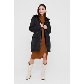 Only 15208727 Siyah Kadın Mont