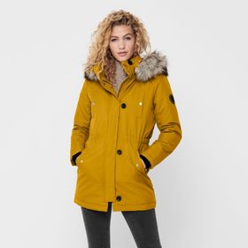 Only 15213755-TOE İris Fur Kadın Sarı Mont