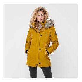 Only 15213755-TOE İris Fur Kadın Sarı Mont