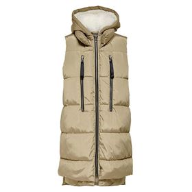 Only 15235033 Krem Onlnora Puffer Waistcoat CC Otw Kadın Yeleği