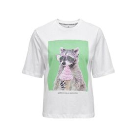 Only 15259091 Dorte Life Beyaz Kadın T-shirt