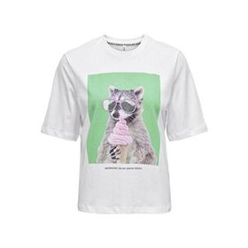 Only 15259091 Dorte Life Beyaz Kadın T-shirt