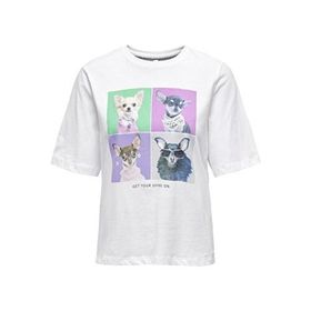 Only 15259091 Dorte Life Beyaz Kadın T-shirt