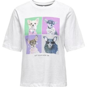 Only 15259091 Dorte Life Beyaz Kadın T-shirt
