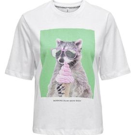 Only 15259091 Dorte Life Beyaz Kadın T-shirt
