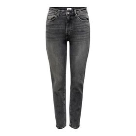 Only 15259634 Onlemily Stretch Hw St Ak Dnm Cro 614 Noos Koyu Gri Kadın Jean Pantolon