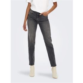 Only 15259634 Onlemily Stretch Hw St Ak Dnm Cro 614 Noos Koyu Gri Kadın Jean Pantolon