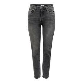 Only 15259634 Onlemily Stretch Hw St Ak Dnm Cro 614 Noos Koyu Gri Kadın Jean Pantolon