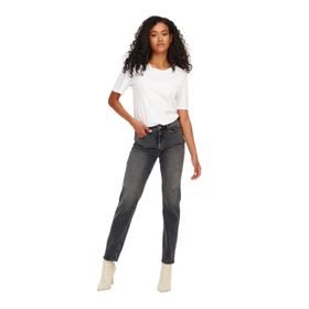 Only 15259634 Onlemily Stretch Hw St Ak Dnm Cro 614 Noos Koyu Gri Kadın Jean Pantolon