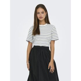 Only 15272227 Lıvvına Çizgili Regular Fit Kadın Tişört