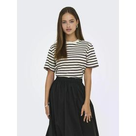Only 15272227 Lıvvına Çizgili Regular Fit Kadın Tişört