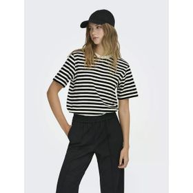 Only 15272227 Lıvvına Çizgili Regular Fit Kadın Tişört