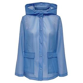Only 15281928 Mavi Onlacacie Short Rain Jacket Otw Provence Kadın Günlük Yağmurluk