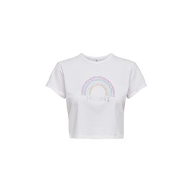 Only 15286662 Beyaz Kadın T-shirt