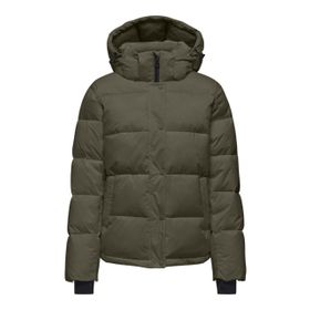 Only 15287909-WALNUT Onlann Premium Puffer Kahverengi Kadın Mont