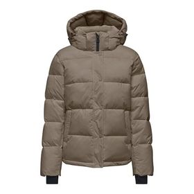 Only 15287909-WALNUT Onlann Premium Puffer Kahverengi Kadın Mont