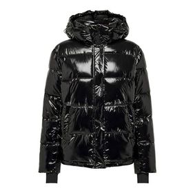 Only 15287919 Siyah Kapüşonlu Puffer Kadın Mont