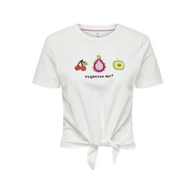 Only 15290571 Beyaz Kadın T-shirt