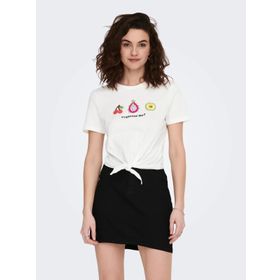 Only 15290571 Beyaz Kadın T-shirt