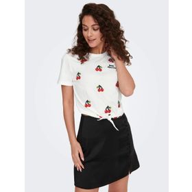 Only 15290571 Beyaz Kadın T-shirt