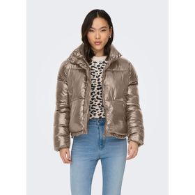 Only 15292628 Kahverengi Onlysky Short Puffer Cc Otw Kadın Günlük Mont