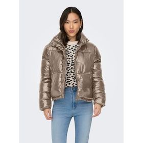 Only 15292628 Kahverengi Onlysky Short Puffer Cc Otw Kadın Günlük Mont