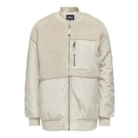 Only 15292801 Emmy Fleece Bej Bomber Kadın Ceket