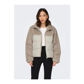 Only 15292945 Wanja Fur Puffer Mix Krem Kadın Mont