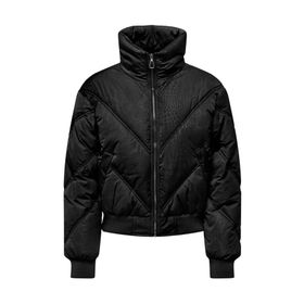 Only 15293753 Onlmia Short Aop Puffer Cc Otw Siyah Kadın Mont