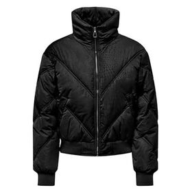 Only 15293753 Onlmia Short Aop Puffer Cc Otw Siyah Kadın Mont