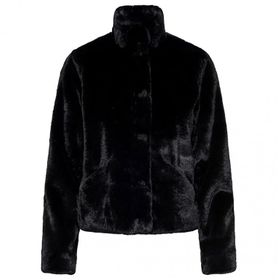 Only 15295423 Siyah Onlnewvida Faux Fur Günlük Suni Kadın Kürk Ceket