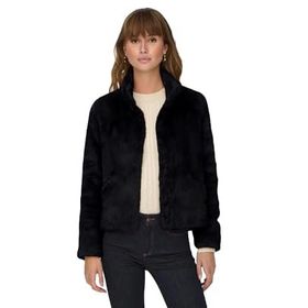 Only 15295423 Siyah Onlnewvida Faux Fur Günlük Suni Kadın Kürk Ceket