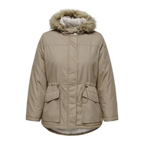 Only 15295458 Bej Carlucia Kapüşonlu Kadın Mont