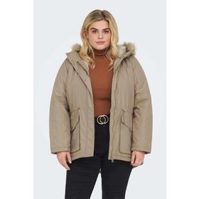 Only 15295458 Bej Carlucia Kapüşonlu Kadın Mont