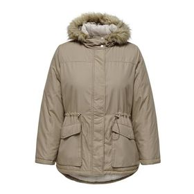 Only 15295458 Bej Carlucia Kapüşonlu Kadın Mont